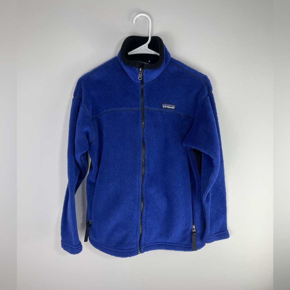 Vtg Patagonia Nickelodeon Splat Logo Promo Full Zip Fleece Pullover 2XS-XS USA